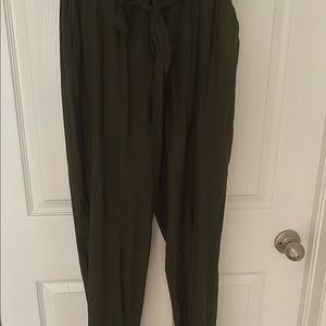 H&M dress pants, Military green, Made in India,
